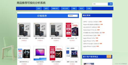 計算機畢業(yè)設計 課程設計系列基于python爬蟲的商品推薦可視化分析系統(tǒng)